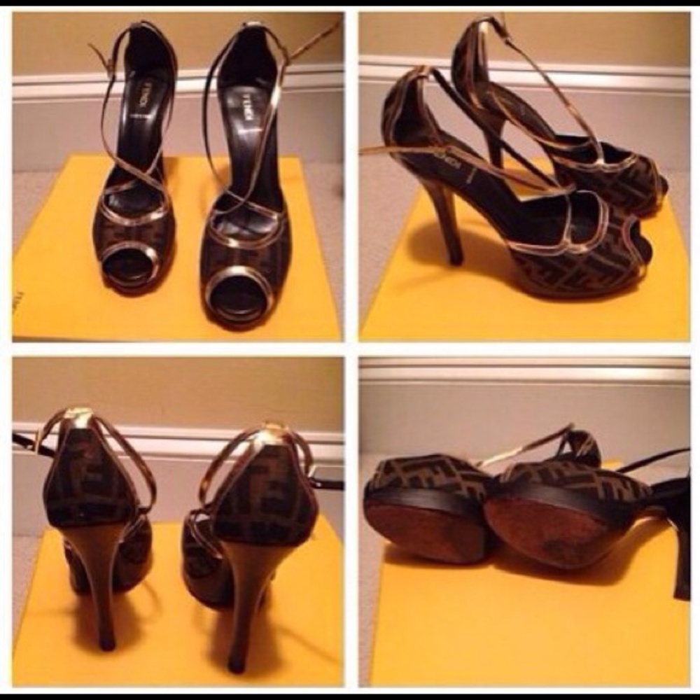 Fendi peep toe